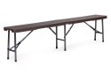 Zestaw cateringowy stół bankietowy 180 cm + 2 ławki brąz MultiGarden MultiGarden