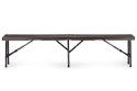 Zestaw cateringowy stół bankietowy 180 cm + 2 ławki brąz MultiGarden MultiGarden