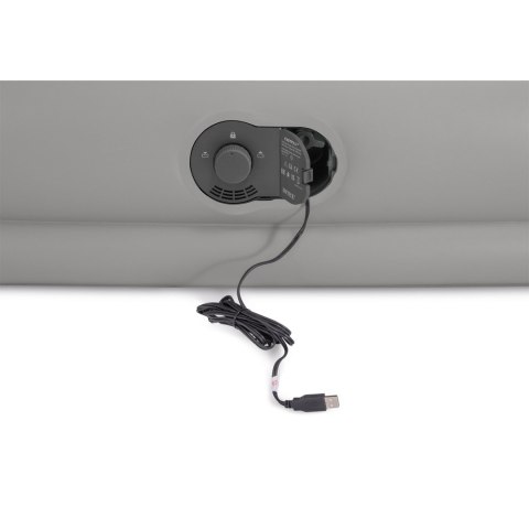 Materac dmuchany 203x152x30 cm z wbudowaną pompką elektryczną INTEX 64114