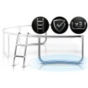 Trampolina ogrodowa 8ft/252cm z siatką wewnętrzną i drabinką Neo-Sport