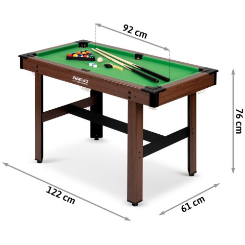 Stół bilardowy 4ft zestaw stół do bilarda bilard dla dzieci duży Neo-Sport NS-807
