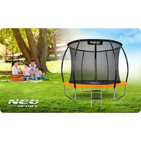 Trampolina ogrodowa profilowana 8ft/252cm z siatką wewnętrzną Neo-Sport