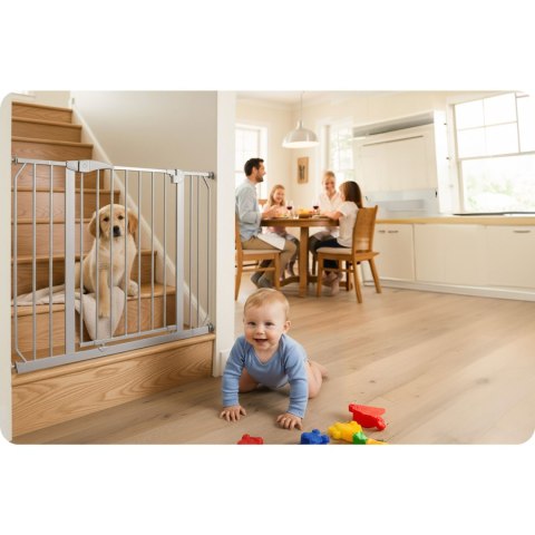 Barierka bramka zabezpieczająca szara Nukido 718301