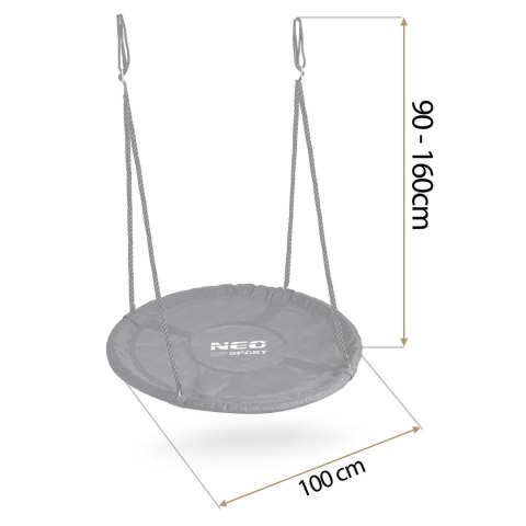 Huśtawka bocianie gniazdo Neo-Sport NS-103 100 cm