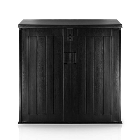 Skrzynia ogrodowa 116 x 112,5 x 71 cm 775 litrów czarna