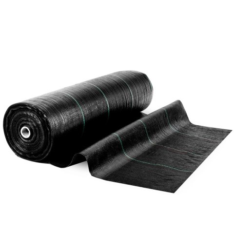 Agrotkanina ogrodowa 1,6 m x 100 m 90 g/m2 + 100 szpilek Plonos - czarna