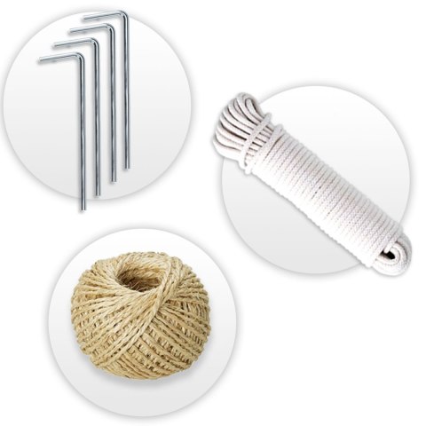 Tunel ogrodowy 2 x 3,5 m (7m2) biały Plonos