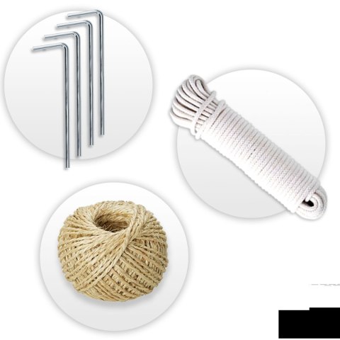 Tunel ogrodowy 2 x 3 m (6m2) biały Plonos