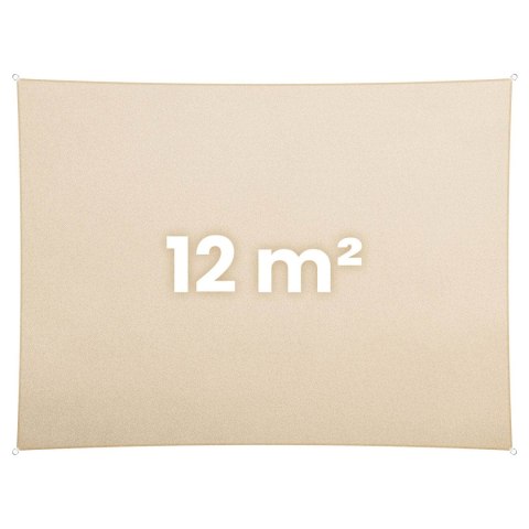 Żagiel przeciwsłoneczny prostokątny 3x4m Plonos PL-885 beżowy