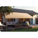 Żagiel przeciwsłoneczny prostokątny 3x4m Plonos PL-885 beżowy