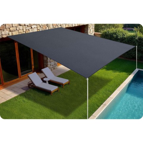Żagiel przeciwsłoneczny prostokątny 3x4m Plonos PL-885 szary