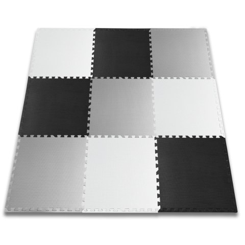 Duża mata piankowe puzzle szachownica Ricokids 180x180cm 9szt