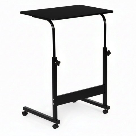 Mobilny stolik pod laptopa biurko dostawiane do fotela czarny ModernHome ModernHome