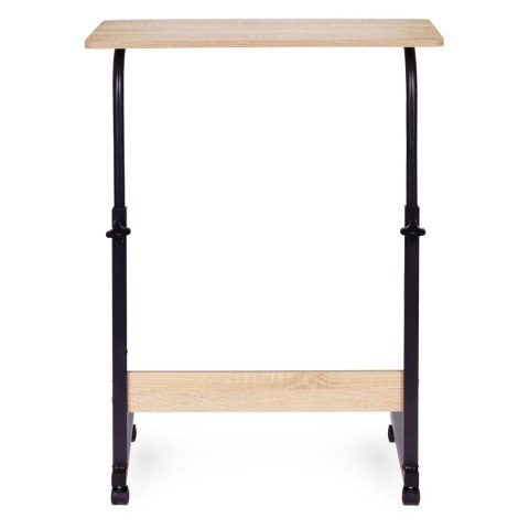 Mobilny stolik pod laptopa biurko dostawiane do fotela jasny dąb ModernHome ModernHome