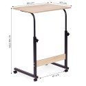 Mobilny stolik pod laptopa biurko dostawiane do fotela jasny dąb ModernHome ModernHome