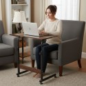 Mobilny stolik pod laptopa biurko dostawiane do fotela kanapy ciemny orzech ModernHome ModernHome