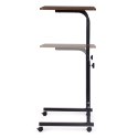 Mobilny stolik pod laptopa biurko dostawiane do fotela kanapy ciemny orzech ModernHome ModernHome