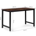 Biurko komputerowe szkolne stół 120x60 cm postarzany orzech ModernHome ModernHome