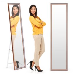 Duże lustro stojące 148 cm aluminowa rama rozstawiane ModernHome ModernHome