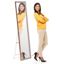 Duże lustro stojące 148 cm aluminowa rama rozstawiane ModernHome ModernHome