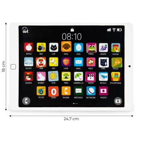 Drewniany tablet edukacyjny tablica magnetyczna kredowa ECOTOYS ECOTOYS