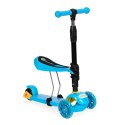 Hulajnoga trójkołowa balansowa led 3w1 świecące kółka - Niebieska ECOTOYS ECOTOYS