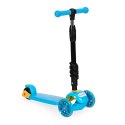 Hulajnoga trójkołowa balansowa led 3w1 świecące kółka - Niebieska ECOTOYS ECOTOYS