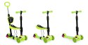 Hulajnoga trójkołowa balansowa led 3w1 świecące kółka - Zielona ECOTOYS ECOTOYS