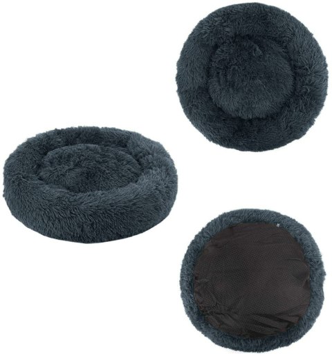 Legowisko pluszowe uniwersalne dla Psa Kota 60cm - ciemnoszare LEOBERT