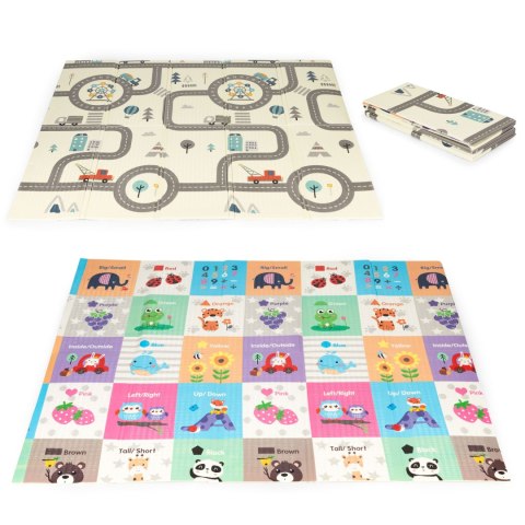 Mata piankowa edukacyjna dwustronna składana duża torba ECOTOYS ECOTOYS