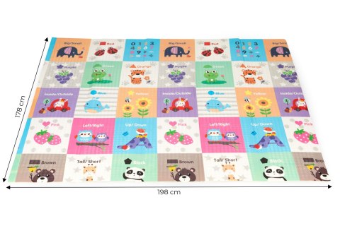 Mata piankowa edukacyjna dwustronna składana duża torba ECOTOYS ECOTOYS