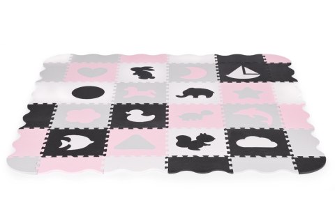 Mata piankowa z płotkiem puzzle suchy basen 36 elementów ECOTOYS ECOTOYS