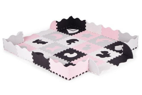 Mata piankowa z płotkiem puzzle suchy basen 36 elementów ECOTOYS ECOTOYS