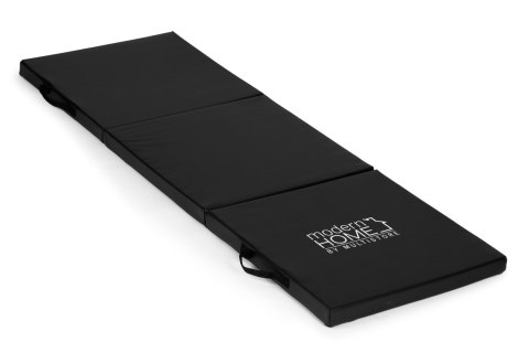 Materac gimnastyczny czarny do ćwiczeń fitness 182x60 cm ModernHome