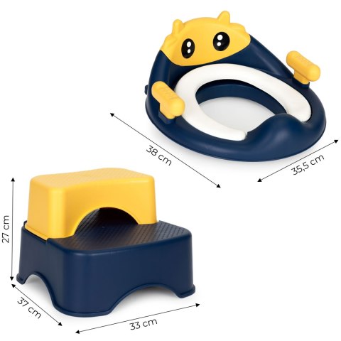 Nakładka na toaletę ze schodkami podestem dla dzieci ECOTOYS ECOTOYS