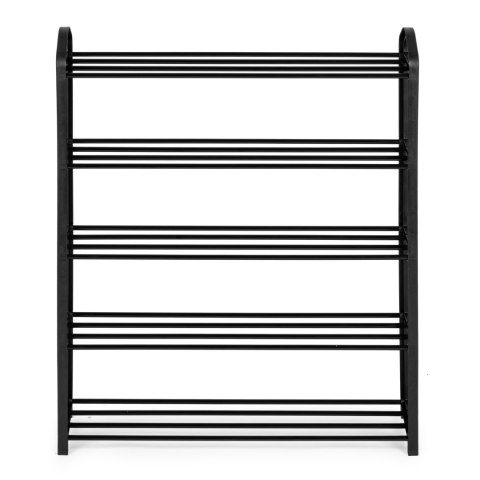 Regał na buty metalowy 5 półek 15 par butów czarny ModernHome ModernHome