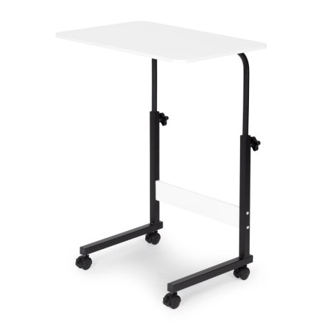 Stolik pod laptopa z kółkami biurko dostawiane do fotela kanapy biały ModernHome ModernHome