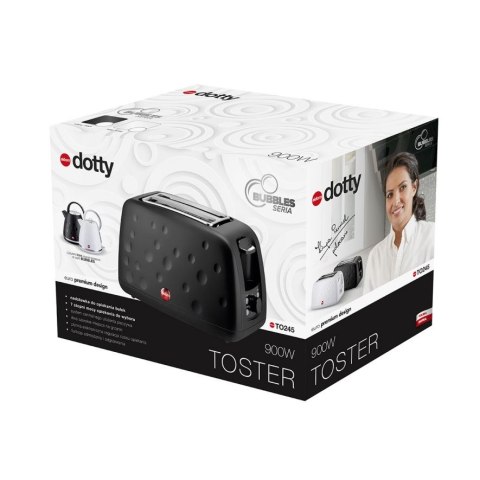 Toster TO245 DOTTY Eldom czarny seria BUBBLES ELDOM