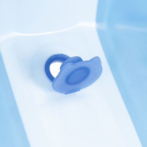 Wanienka dla dzieci wanna turystyczna składana odpływ niebieska ECOTOYS ECOTOYS