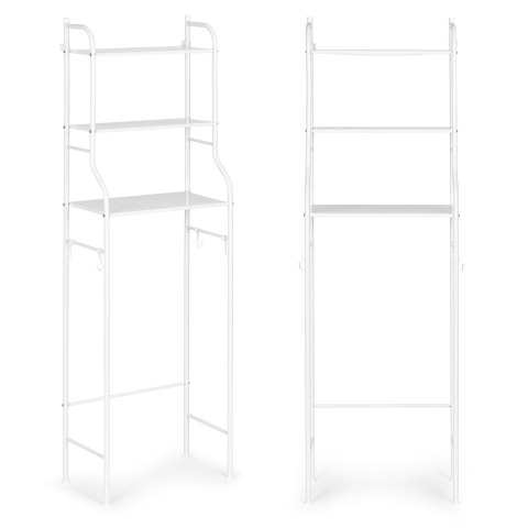 Wysoki regał WC łazienkowy nad sedes 3 półki aluminiowa konstrukcja ModernHome