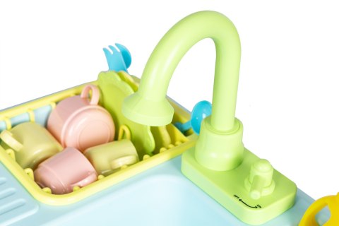 Zlew zlewozmywak z kranem napełniany wodą 12 akcesoriów zabawka dla dzieci MULTISTORE