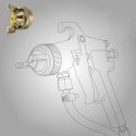 Pistolet do malowania natryskowego 8L
