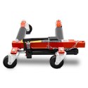 Wózek manewrowy hydrauliczny pod koła 1 sztuka czerwony