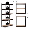 Regał metalowy magazynowy 180x90x40 cm do garażu piwnicy 5 półek 875 kg ModernHome ModernHome