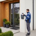 Skrzynka na listy z gazetownikiem pocztowa ścienna stal galwanizowana antracyt ModernHome ModernHome