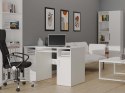 BIURKO DELTA BIAŁE 120 Cm 3 Szuflady Szafka Półki Do Biura Pokoju Na Laptop