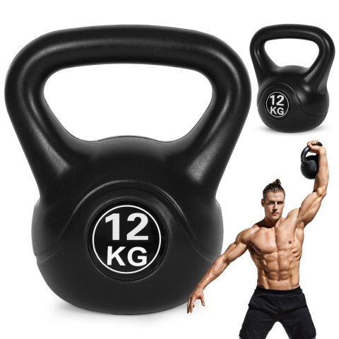 Kettlebell kettle 12 kg do ćwiczeń hantla kula odważnik obciążenie ciężar fitness ModernHome ModernHome