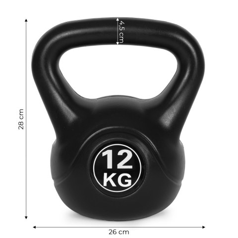 Kettlebell kettle 12 kg do ćwiczeń hantla kula odważnik obciążenie ciężar fitness ModernHome ModernHome