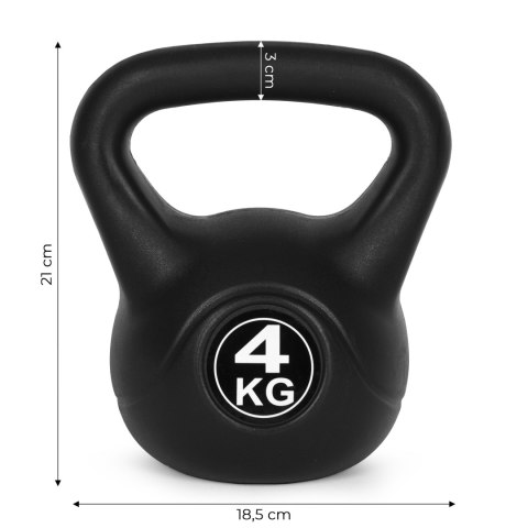 Kettlebell kettle 4 kg do ćwiczeń hantla kula odważnik obciążenie ciężar fitness ModernHome ModernHome