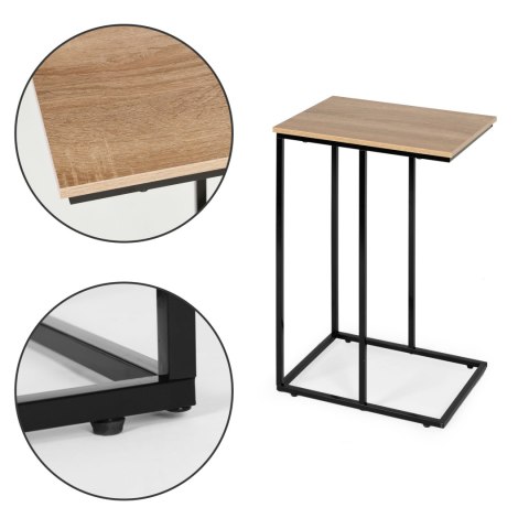 Mobilny stolik pomocniczy boczny pod laptopa metalowy stelaż ModernHome ModernHome